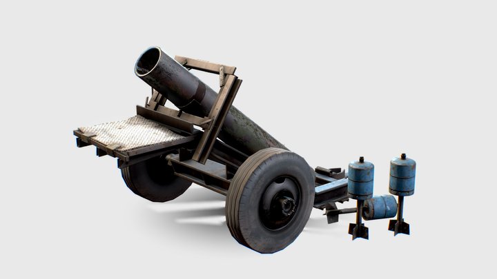 Improvised Mortar 3D Model