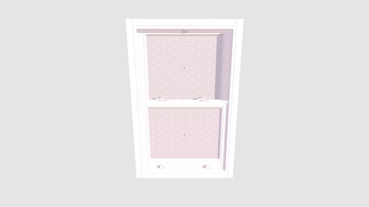 700 x 1100mm Wooden Windows Sliding sash window 3D Model