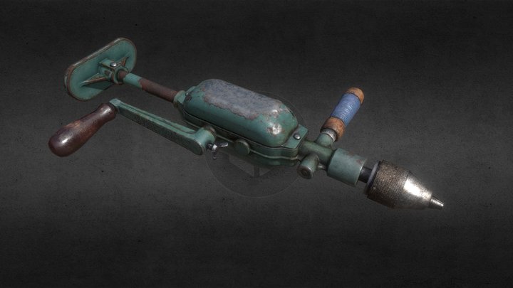 Hand Drill 3D Model