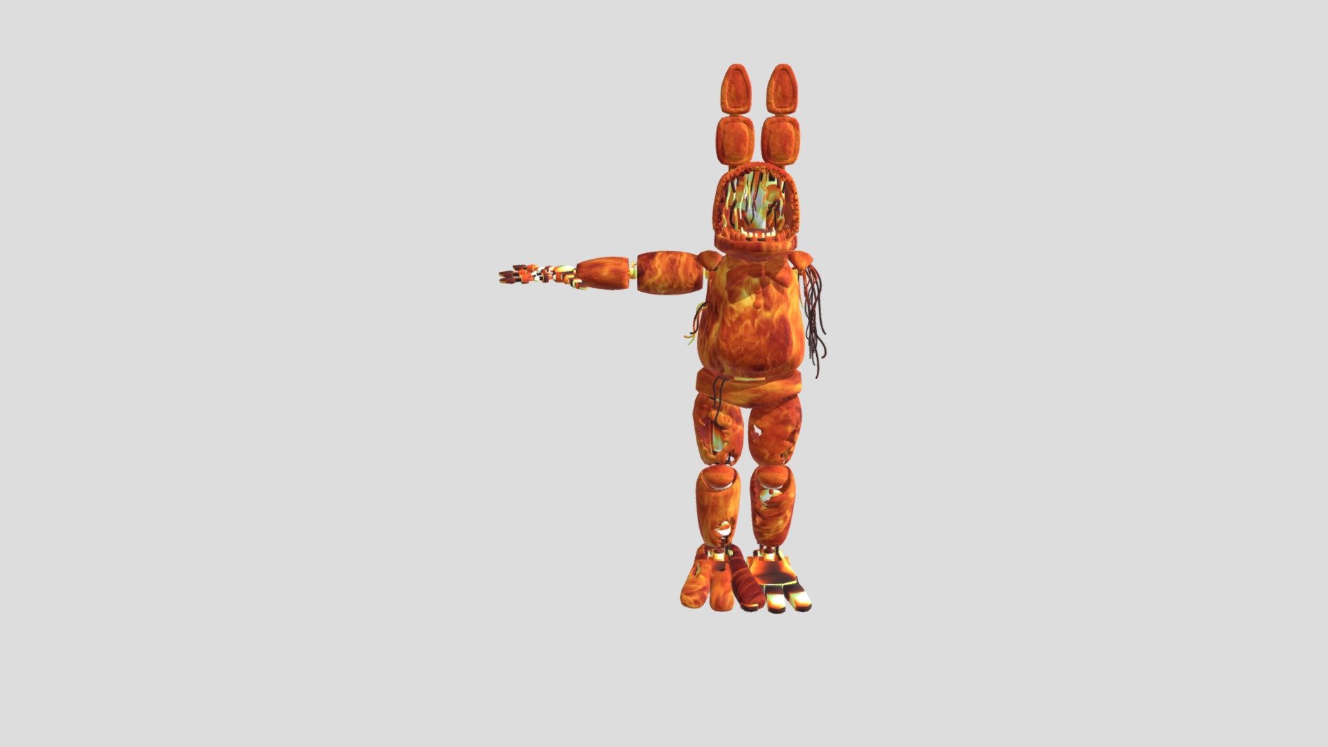 Burning Bonnie Fnaf Download Free 3d Model By Fnaflova [837c64d