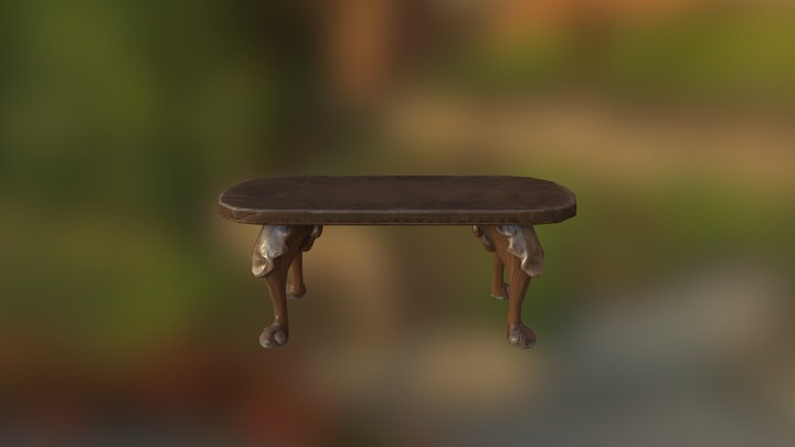 Chippendale table 3D Model