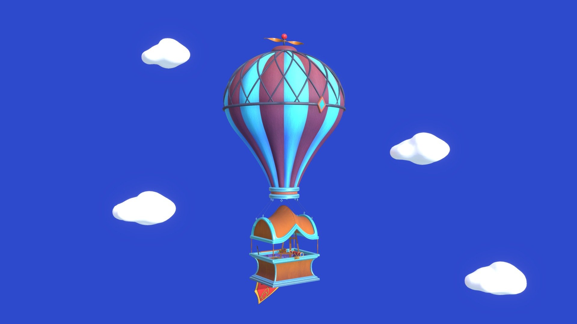 Hot Air Balloon Studio - 3D model by Trifecta5 [837d950] - Sketchfab