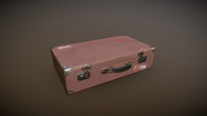 Vintage Suitcase 3D Model
