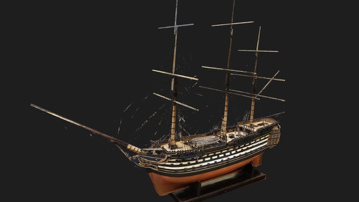 12136 Ship of the line HMS Caledonia 3D Model