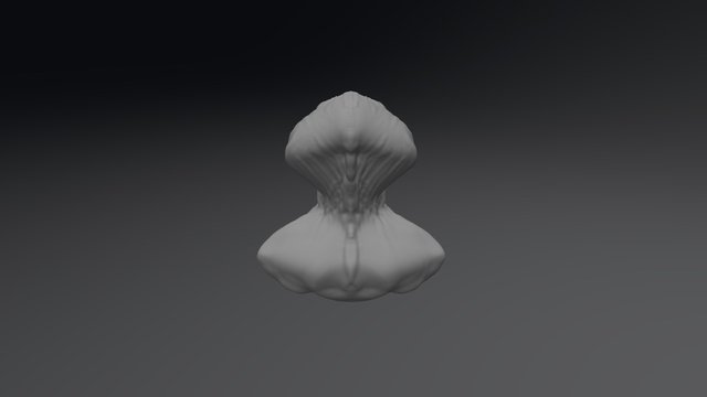 Alien Head ZBrush 3D Model