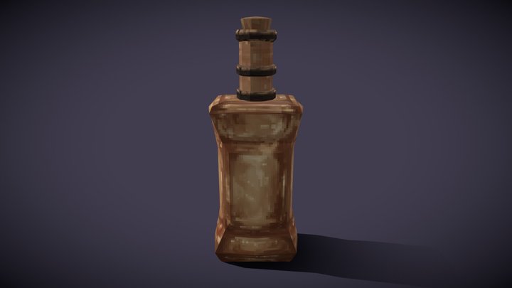 [ LOW-POLY ] Dark-Lantern Whiskey 3D Model