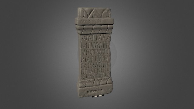 Roman Child's Grave Marker 3D Model
