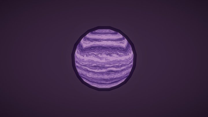 Pixel Planet GJ 15 A c 3D Model