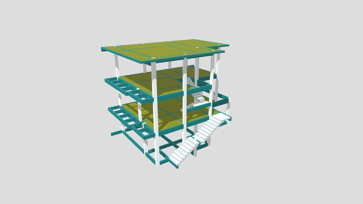 Casenge - Projeto Estrutural - Sobrado 3D Model