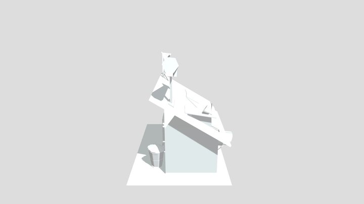 Robot and House 3D Model