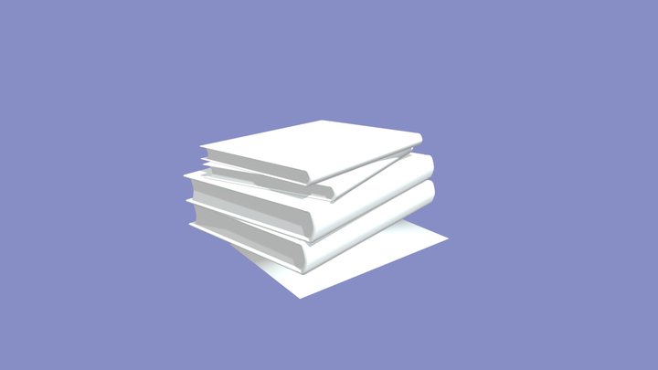 Book stack 3D Model