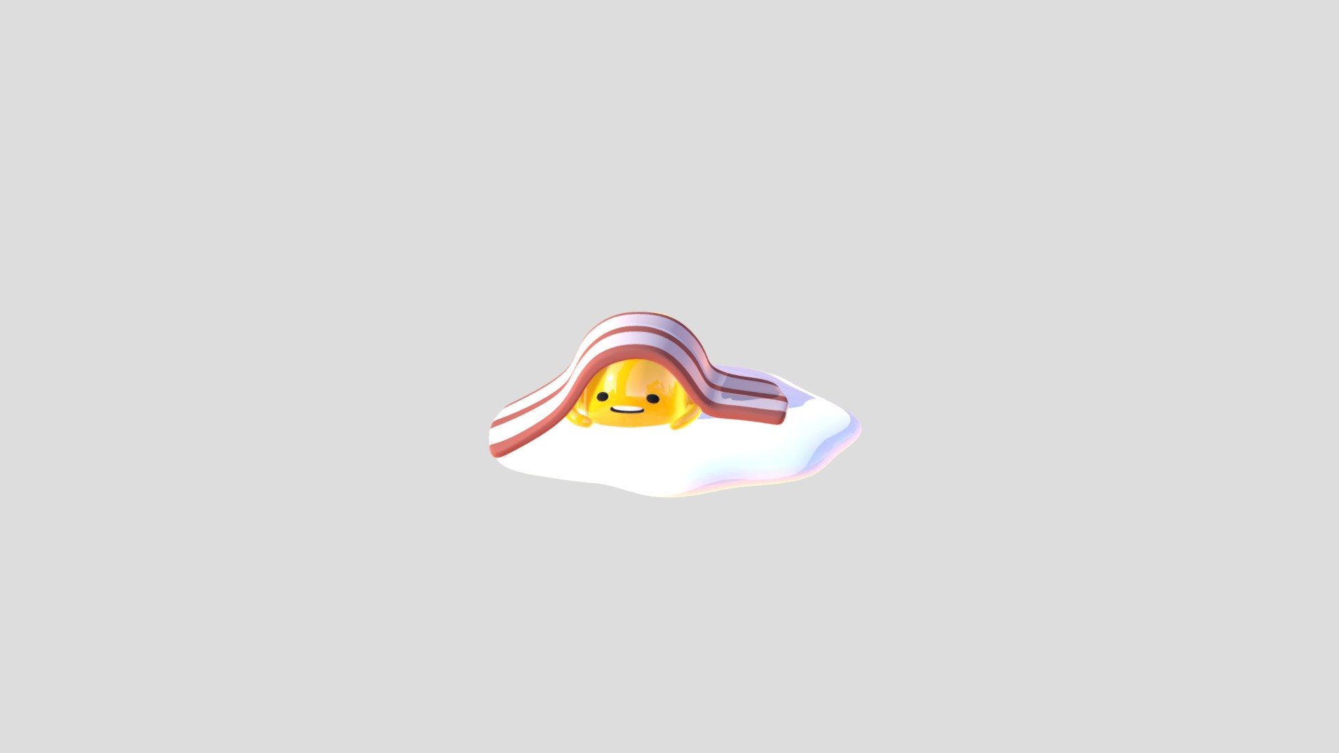 Bacon blanket Gudetama - 3D model by TurtleLion [8382ee5] - Sketchfab