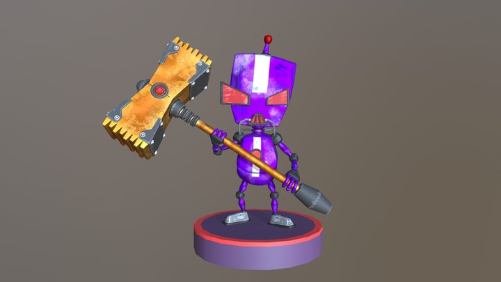 Battle Robot Clet-09 3D Model