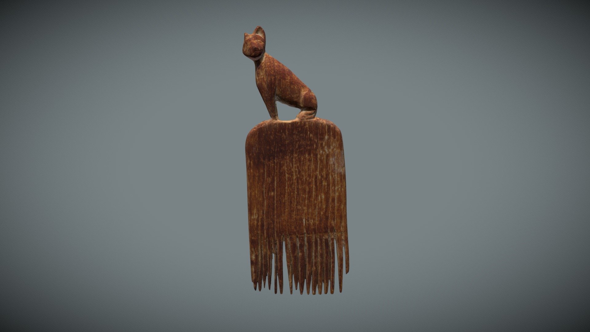 Comb with Cat - 3D model by ThinkSee3D [83868fb] - Sketchfab