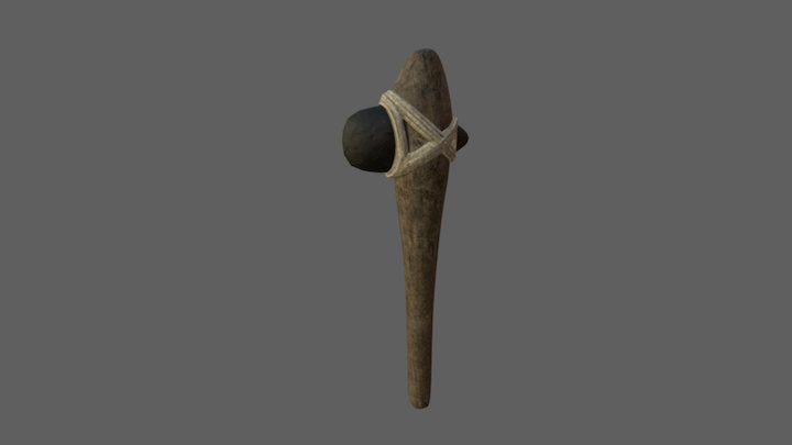 Flint Axe 3D Model
