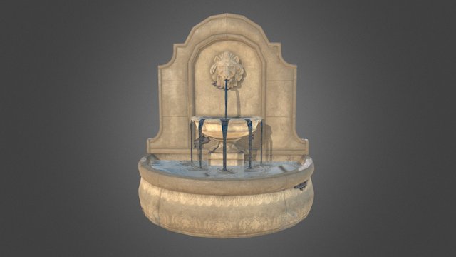 Fountain "Lion head" 3D Model