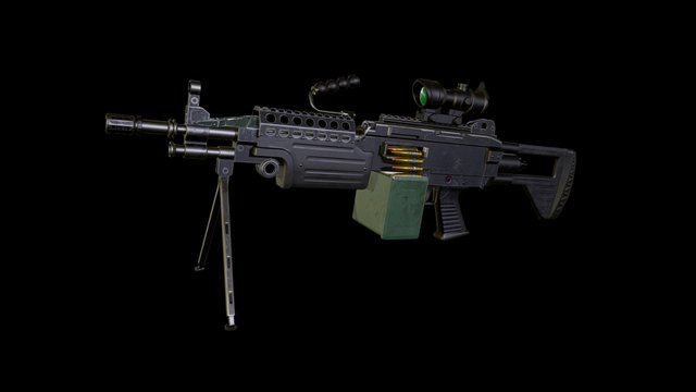M249 SAW 3D Model