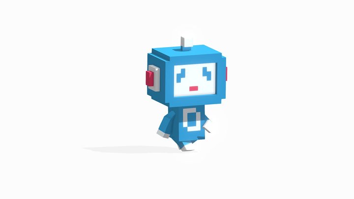 Cute Character 006 - Cubic Character Series 3D Model
