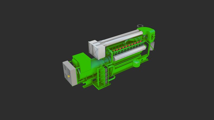 Jenbacher 320 3D Model