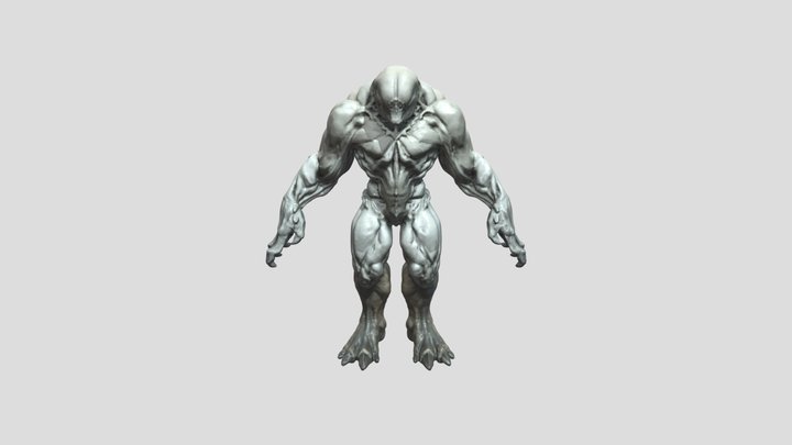 Stonebound Colossus. Alien. Sci-fi 3D Model