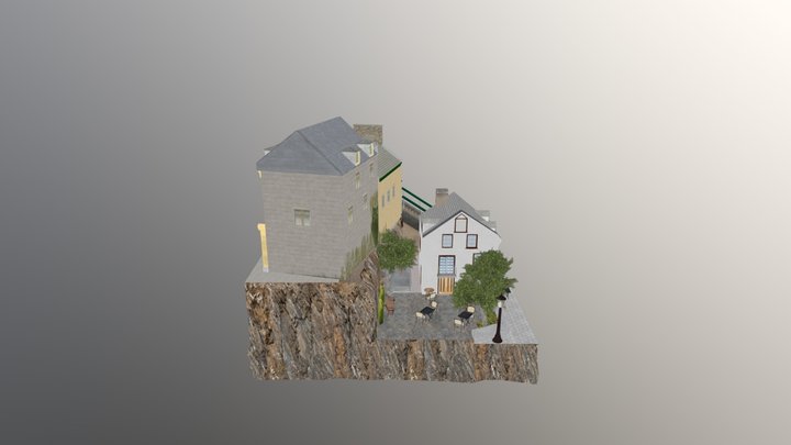 Cityscene Quebec 3D Model