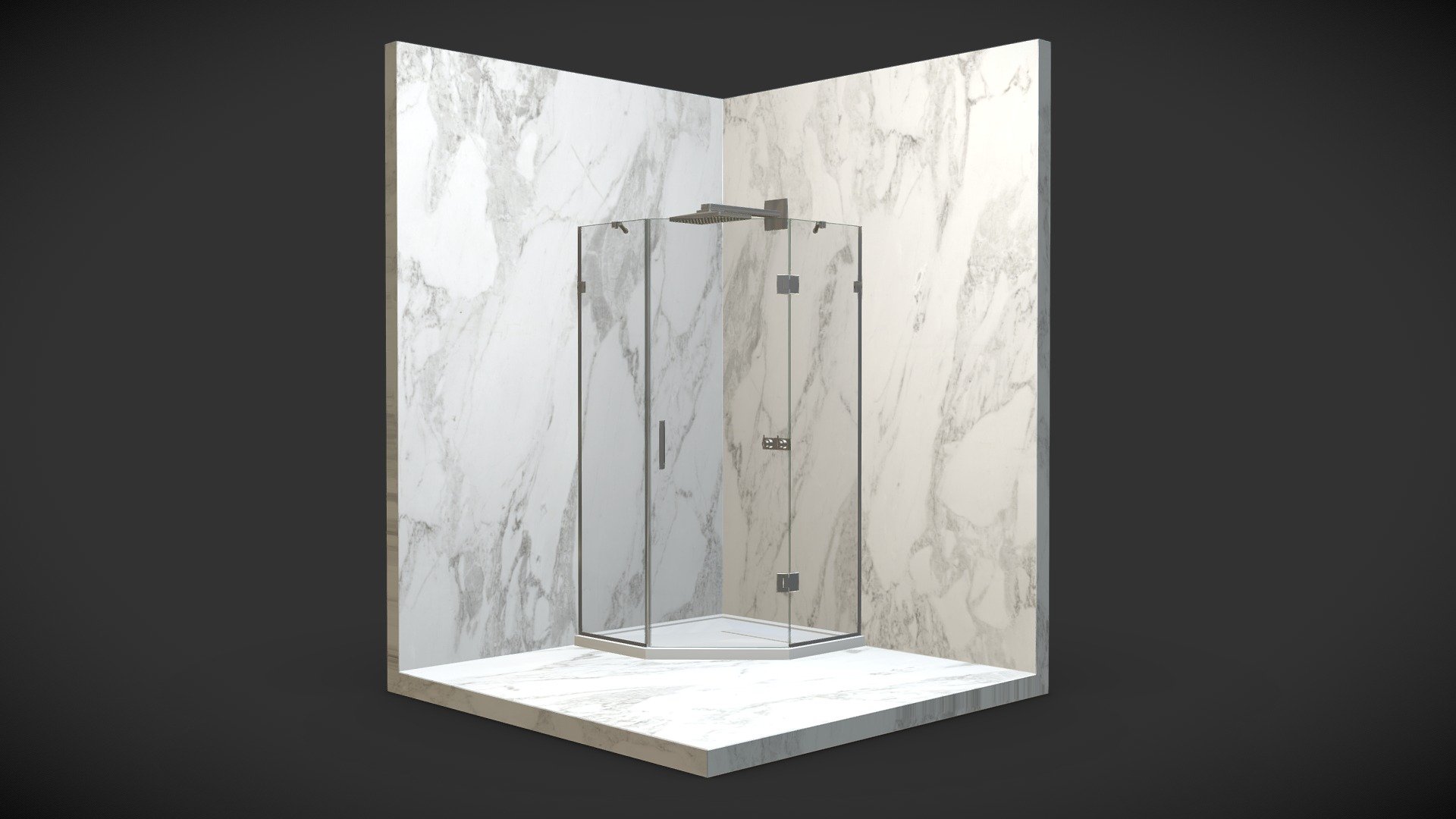 Corner Shower Cabin 2