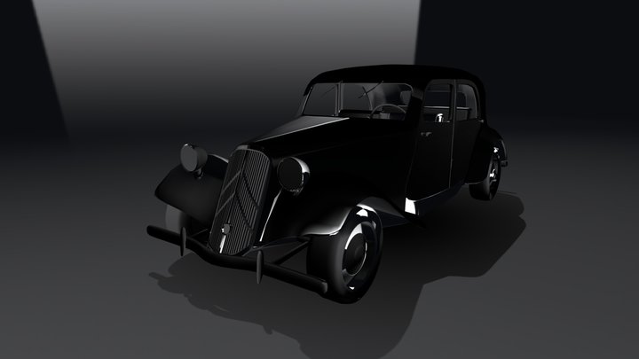 Citroën Traction Avant 3D Model