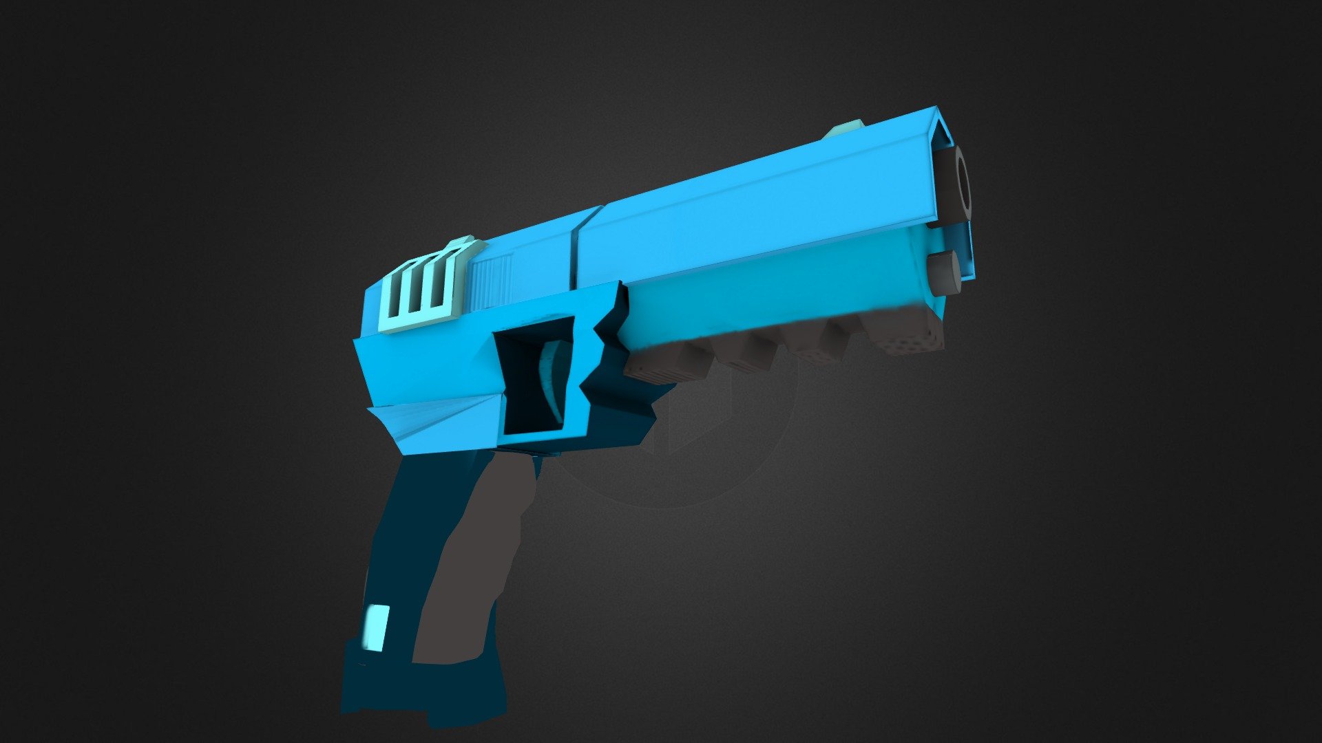 Pistol Final Textured- Not proper - 3D model by PhilipKOng [838fc94 ...