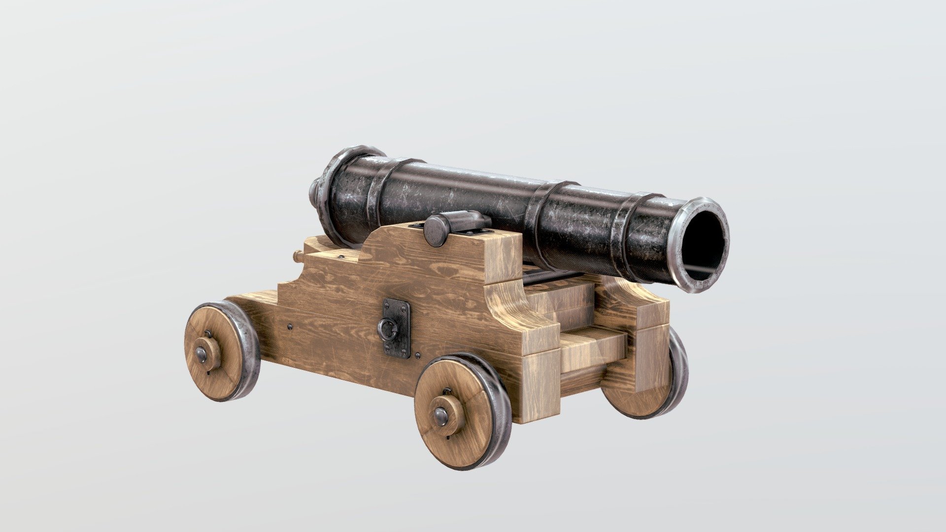 Medieval Cannon | FREE - Download Free 3D model by Sem (@Sem-Hofstede ...