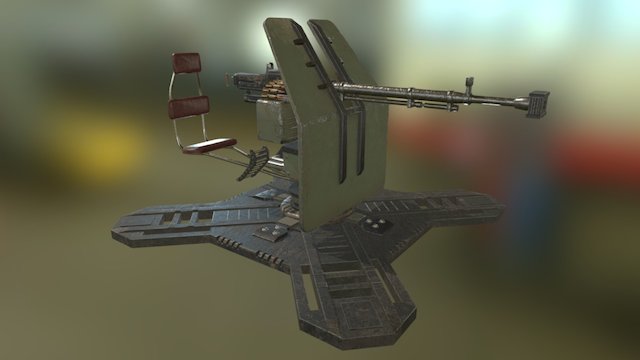 Machinegun 3D Model
