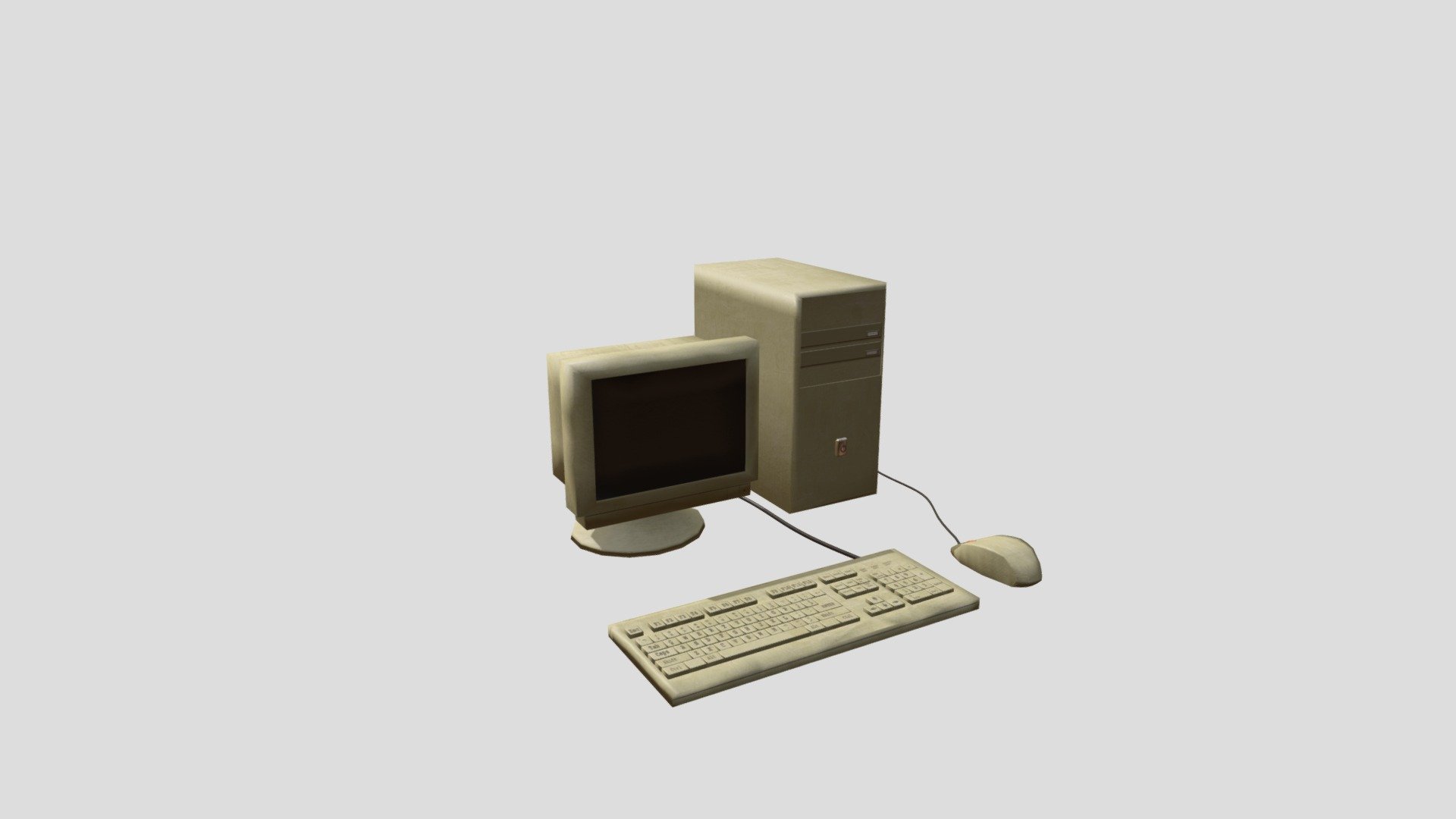 Old Computer - Download Free 3D model by InvisiblePolygon [839073b ...