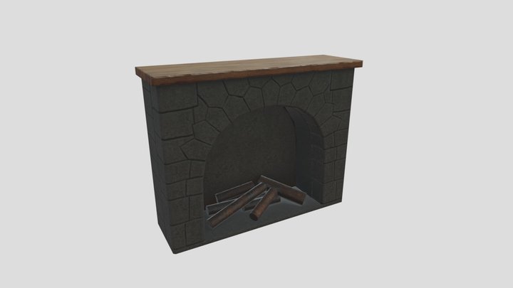 Tavern Fireplace 3D Model