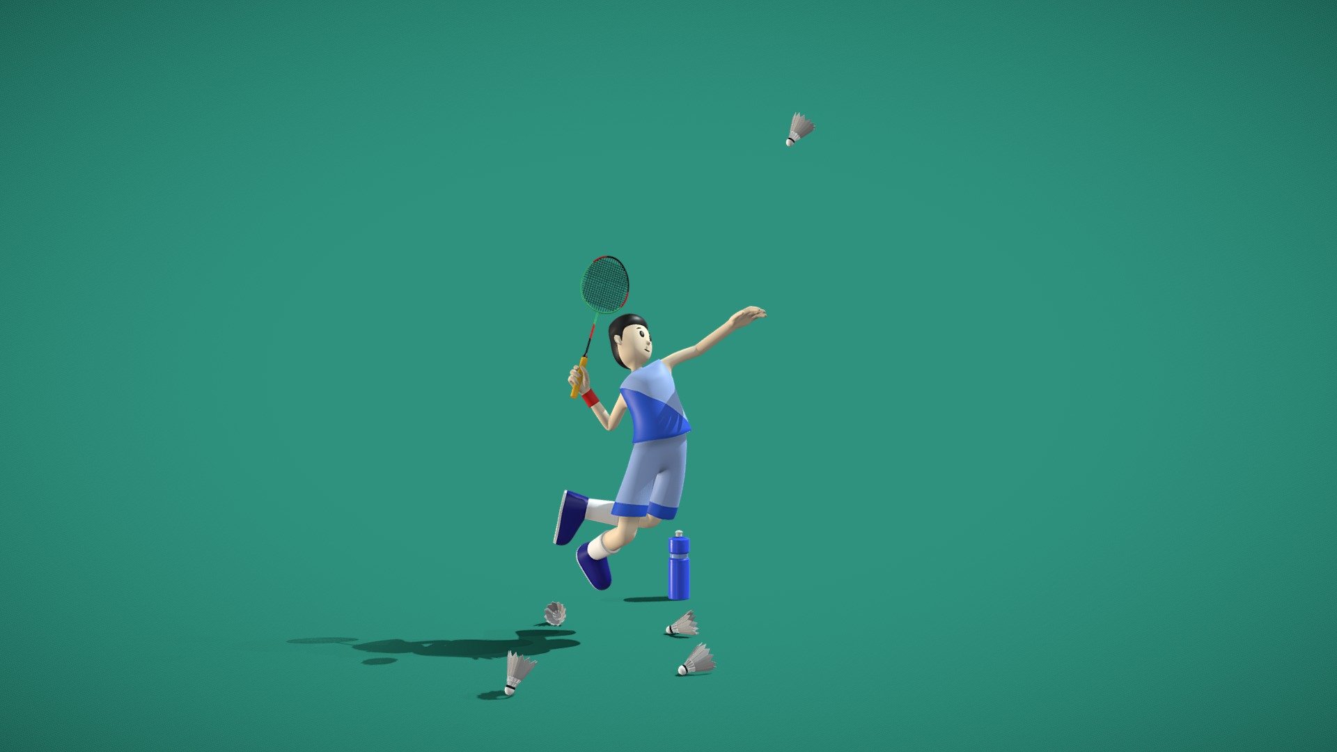 Badminton Boy - Character Illustration