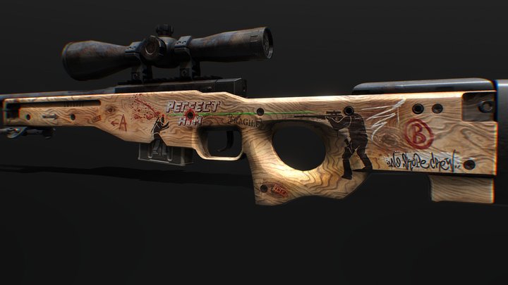 Awp | Perfect Aim 3D Model