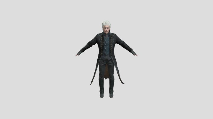Devil May Cry 5 Vergil Base + TEXTURES 3D Model