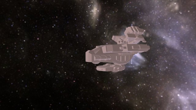 Troop Transport ship 3D Model