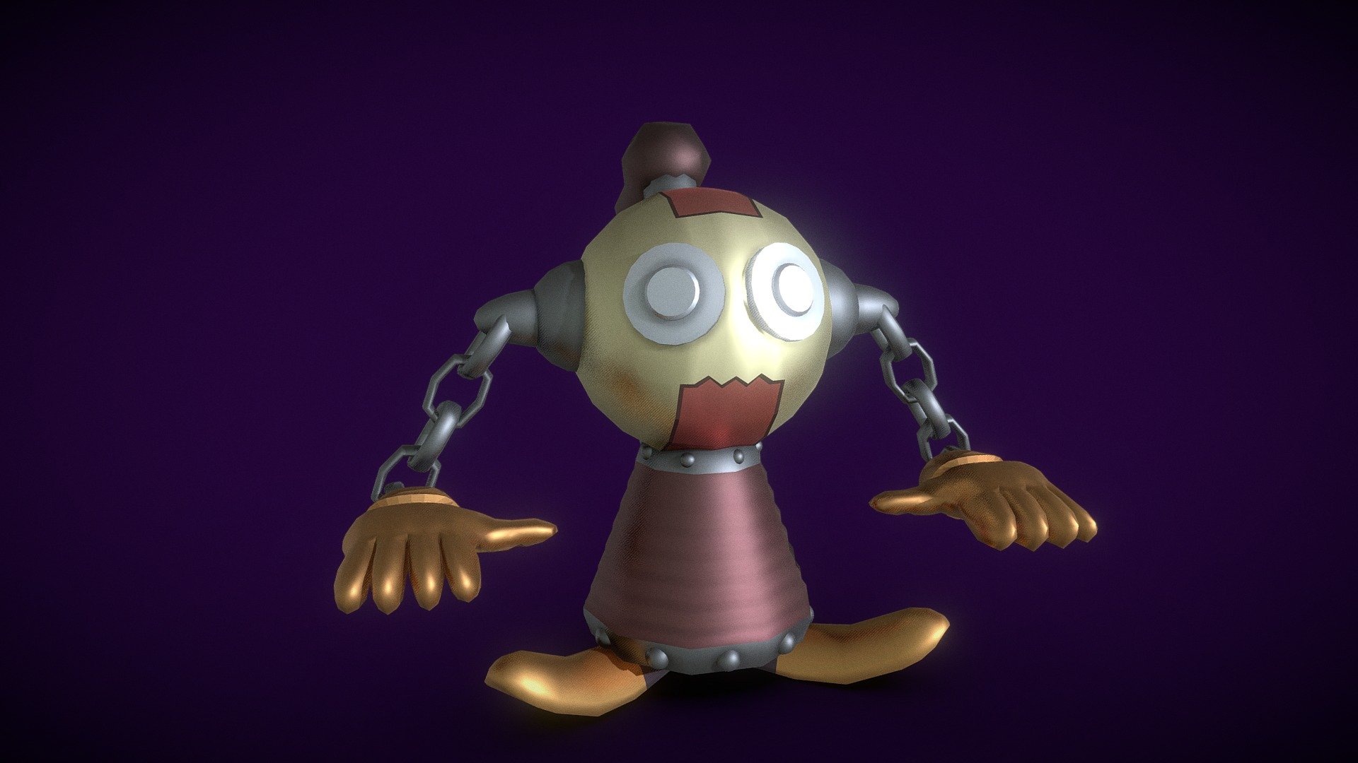 Iron Chain Coil (Yugioh) Buy Royalty Free 3D model by Yanez Designs