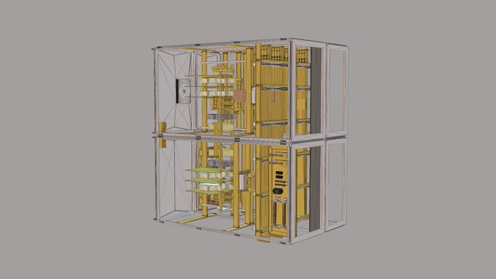 Excitation cubicle 3D Model