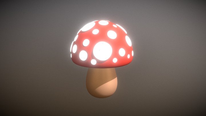 Shining toadstool 🍄 3D Model