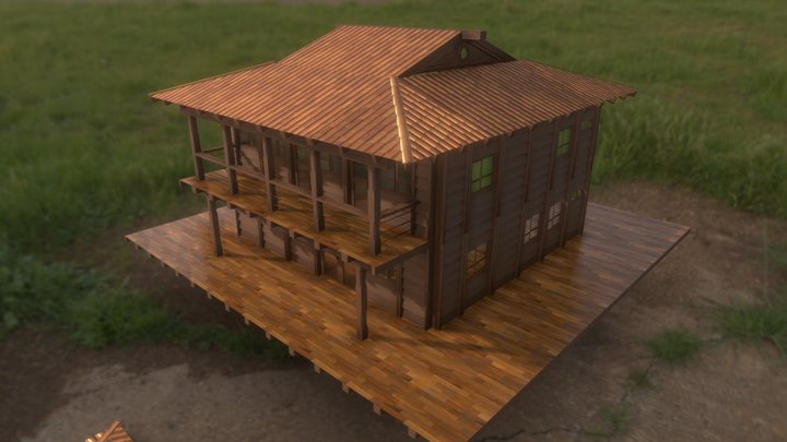 Modular cabana 3D Model