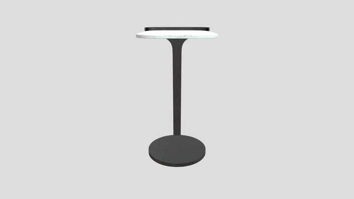 360° View of Modern Side Table 3D Model