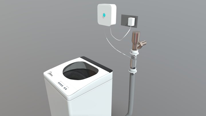 Washingmachine Ozone Air In AI857T 3D Model