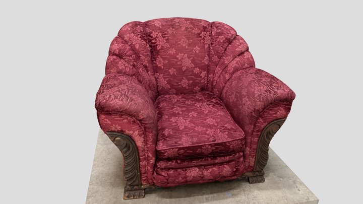 The Red Chair 3D Model