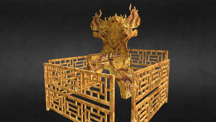 Dragon Throne 3D Model