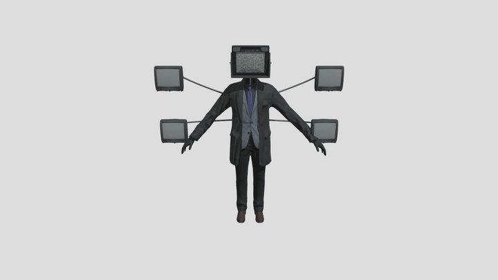 Tv homen grande 3D Model