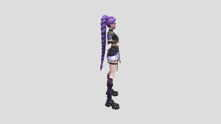 Rumi (Kpop Demon Hunters) T-Pose 3D Model