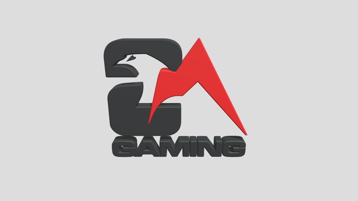Hayton 2A Gaming Logo 3D Model