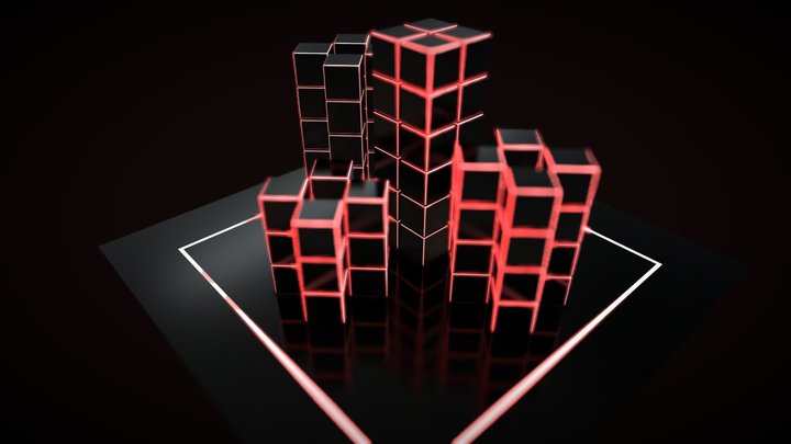 cyberpunk city – Modello 3D gratuito STL