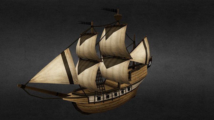 Pirate Ship 3D Model