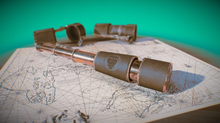 Spyglass&case 3D Model